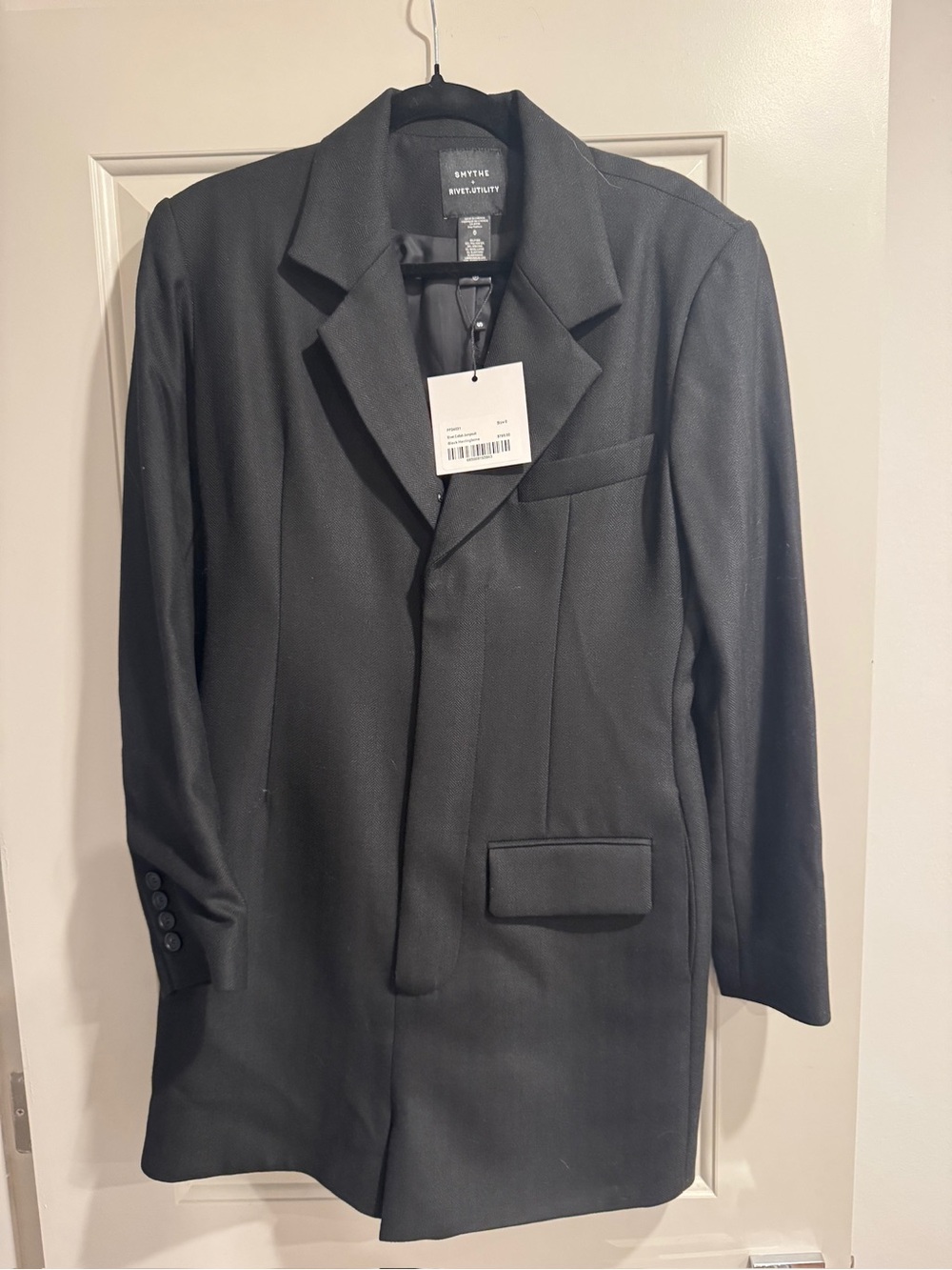 Smythe Classic Black Single-Breasted Blazer Short Suit